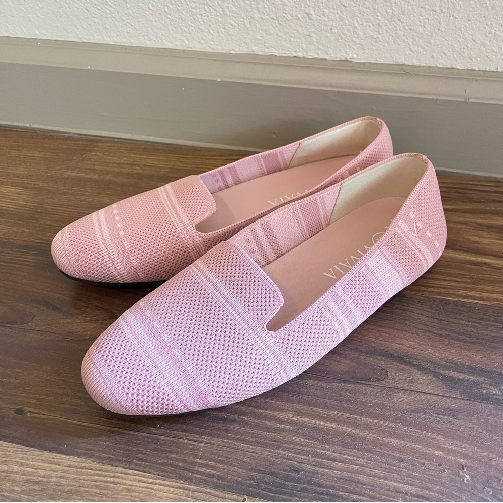 VIVAIA Pink Elly Round Toe Loafers Size 38.5 - Picture 5 of 8